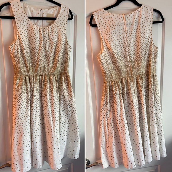 MODCLOTH Spellbinding Ability Gold Dots Dress, Size Medium - Picture 13 of 13